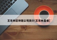 王东林区块链公司简介[王东林是谁]